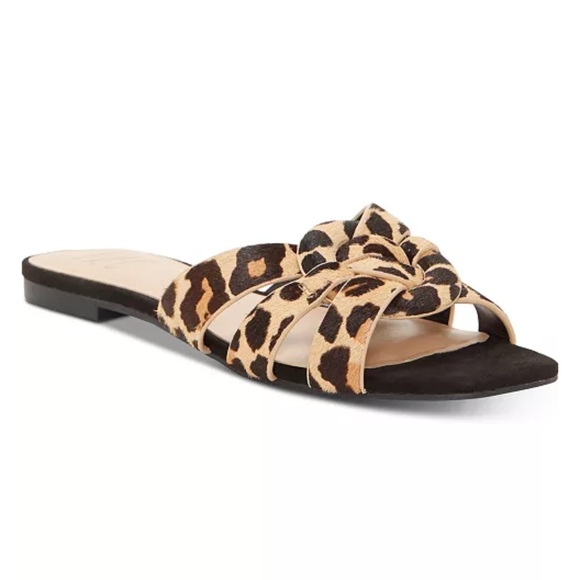 INC International Concepts Leopard Print Sandals - Picture 1 of 3